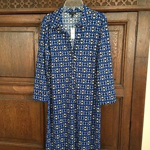 NWT Talbots Shirtdress, size S